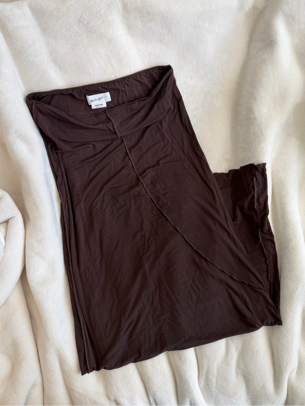 The Line by K Vana Chocolate Brown Maxi Skirt